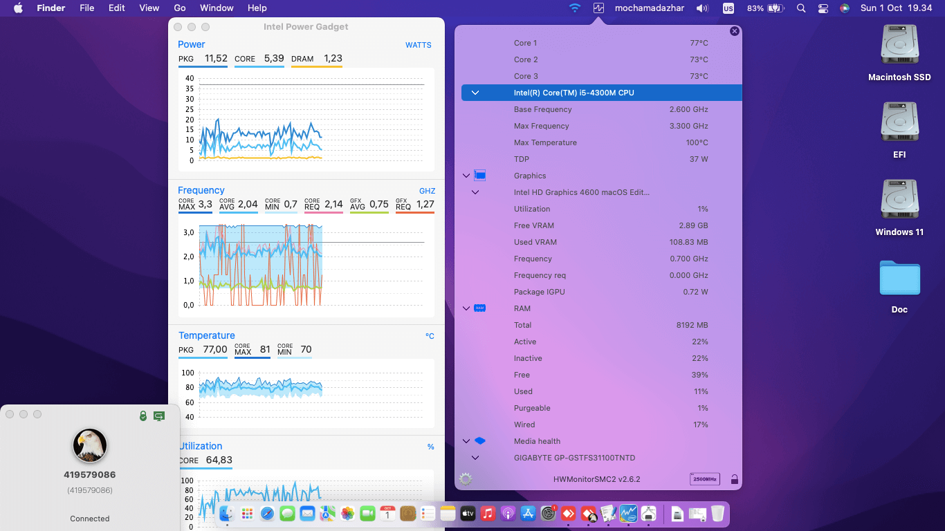 Toshiba Dynabook R734:M 4th [Haswell   Intel HD 4600 + PS2]   OpenCore 1